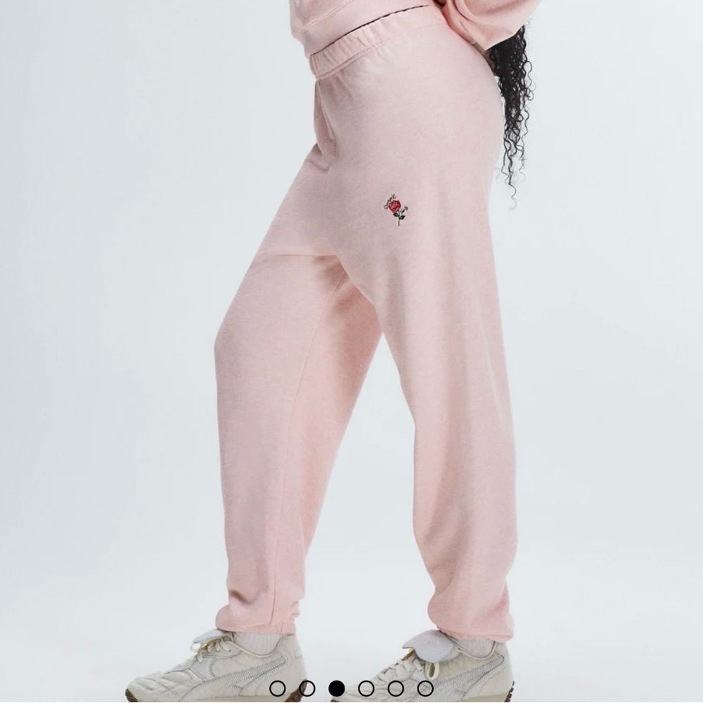 Savage x Fenty Weekender Terry Sweatpants - Size S, Porcelain Pink